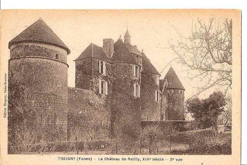 TREIGNY CHATEAU DE RATILLY XIIIè SIECLE 2è VUE REF 18917 - Treigny