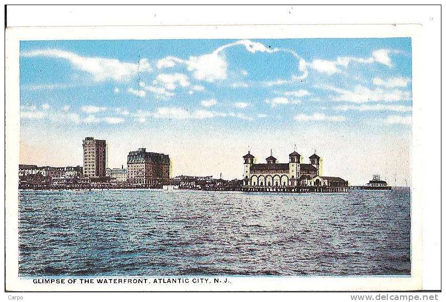 NEW JERSEY (NJ). - Glimpse Of The Waterfront, Atlantic City. - Atlantic City
