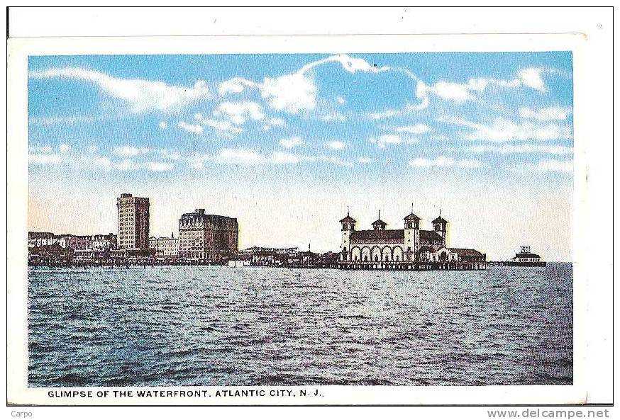 NEW JERSEY (NJ). - Glimpse Of The Waterfront, Atlantic City. - Atlantic City