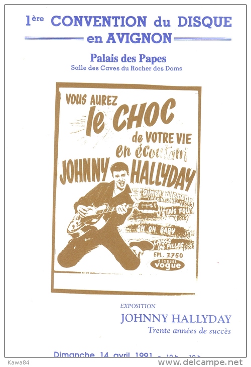 Carte Postale  "  Johnny Hallyday  " - Zangers En Musicus