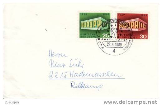 GERMANY  1969  EUROPA CEPT FDC - 1969