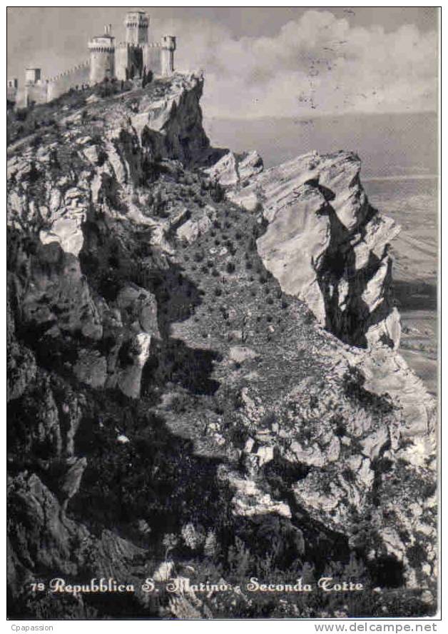 SAN MARINO -Seconda Torre -cpsm Avec Trés Bel Affranchissement 1957- Voir Scans - San Marino