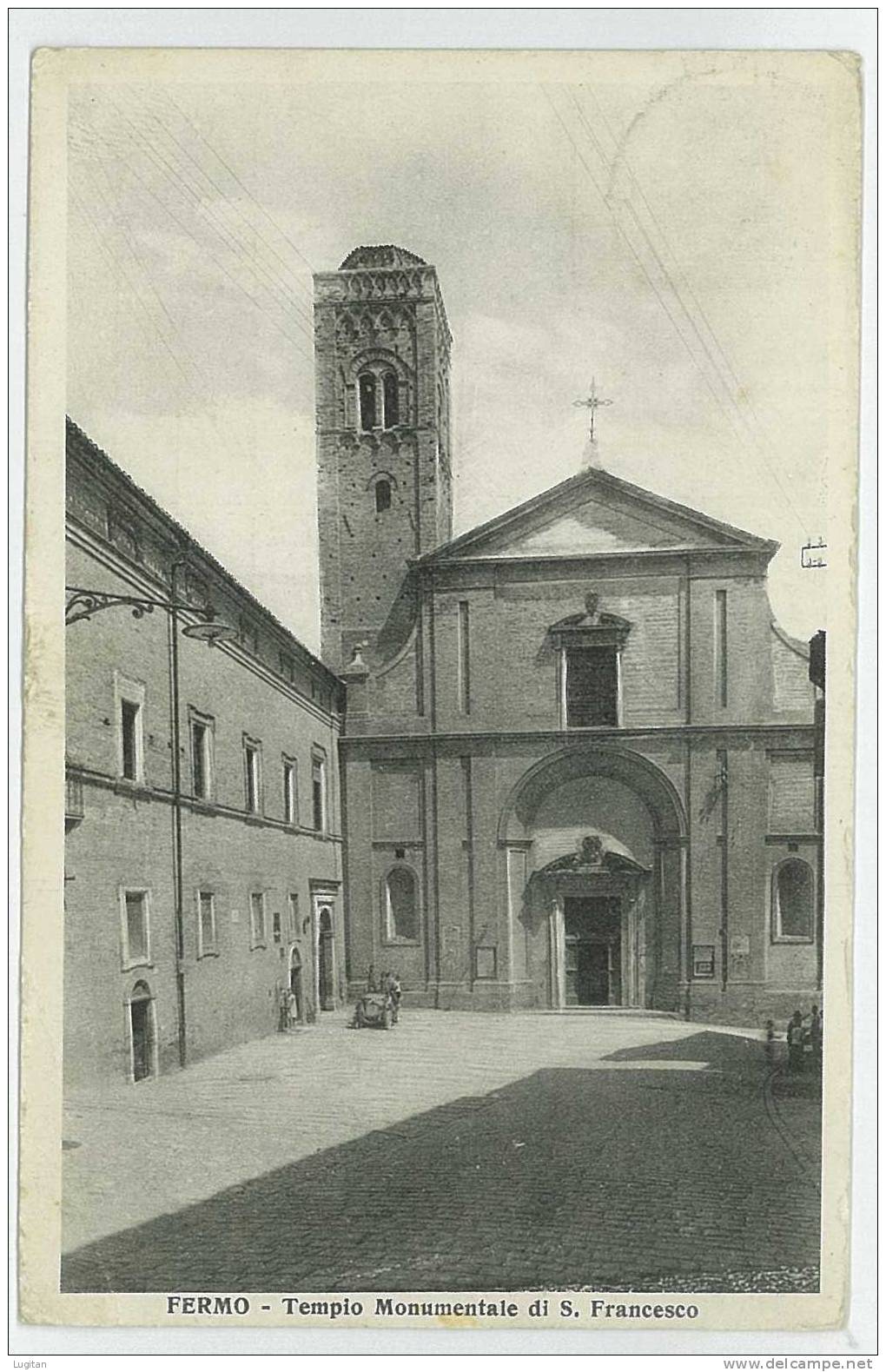 Cartolina - FERMO - TEMPIO MONUMENTALE DI SAN FRANCESCO - MARCHE - Fermo