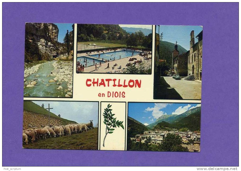 Châtillon En Diois - Gorges Des Gas, Piscine, Vieille Ville, Paturages, Vue Générale - Châtillon-en-Diois