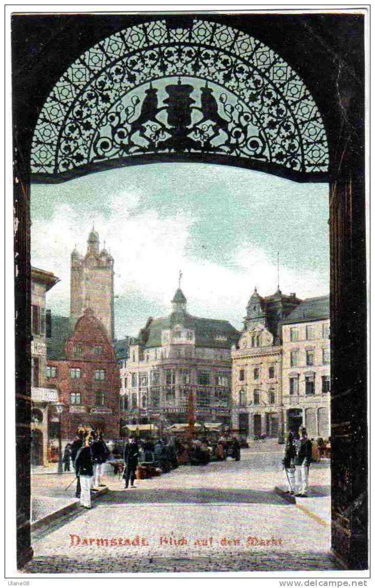 Darmstadt  Blick Auf Den Markt - Darmstadt