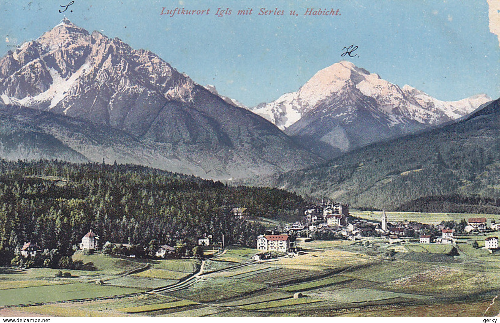 Igls Mit Serles Und Habicht 1910 - Igls