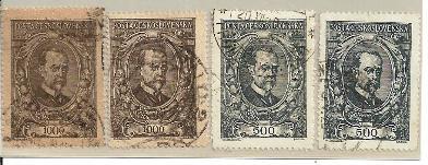 Tsl Mi.Nr.159-60/  CSSR - 1920, 2 Verschiedene Auflagen O - Used Stamps