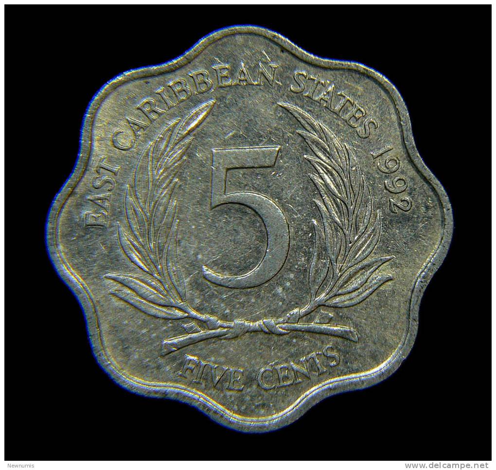 EAST CARIBBEAN STATES 5 CENT 1992 - Caribe Oriental (Estados Del)