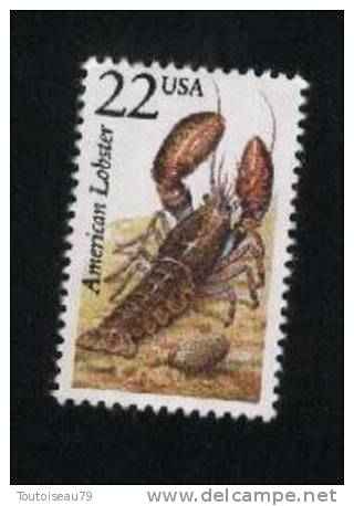 U.S.A. - ETATS UNIS 1985 1 Valeur Crustacé Neuve (MNH**) N° YT - Crustaceans