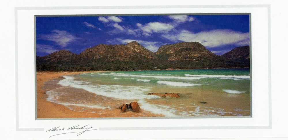 Australia Tasmania The Hazards From Richardsons Beach- Chris Harding Long PC 21.5x10cm Unused - Otros & Sin Clasificación