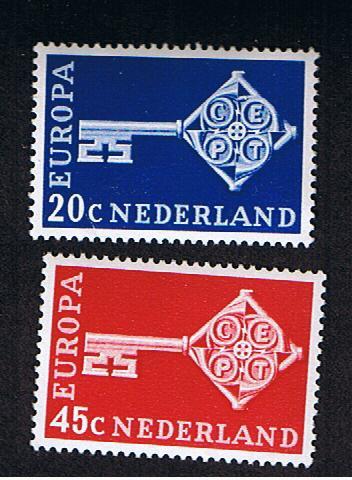 RB 600 -  1968 Netherlands Europa - MNH Set Of 2 Stamps - Other & Unclassified