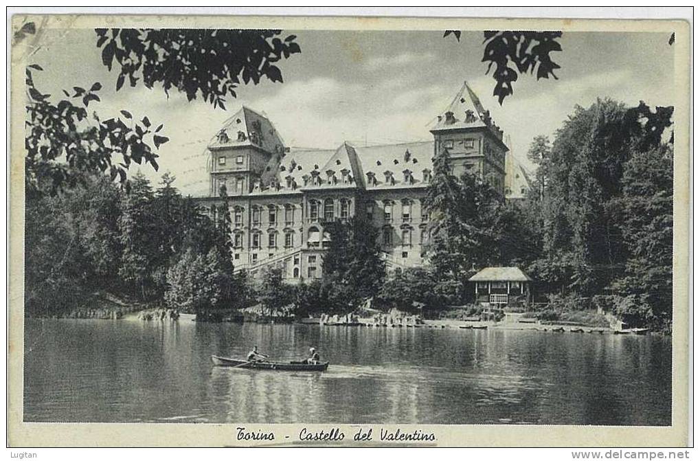 Cartolina - TORINO - CASTELLO DEL VALENTINO - ANIMATA -  TORINO - TURIN - PIEMONTE - Castello Del Valentino