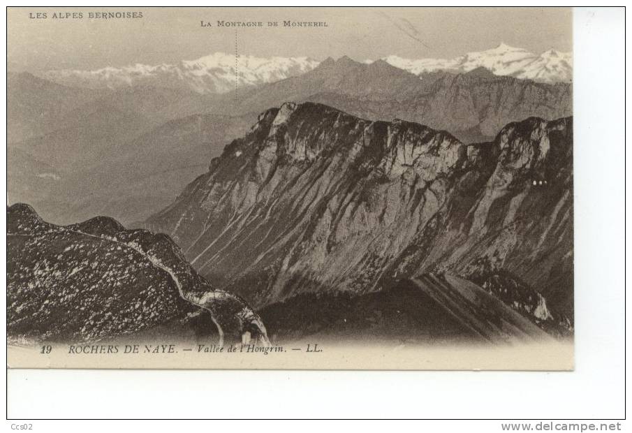 Rochers De Naye Vallée De L´Hongrin La Montagne De Monterel Les Alpes Bernoises - Roche