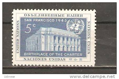 UNITED NATIONS NEW YORK 1952 - UNO DAY  - MNH MINT NEUF NUEVO - Nuevos