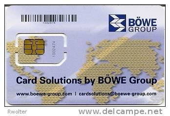 @+ Carte Demonstration BOWE - Card Solution (Numérotée) Puce 1 - Ausstellungskarten