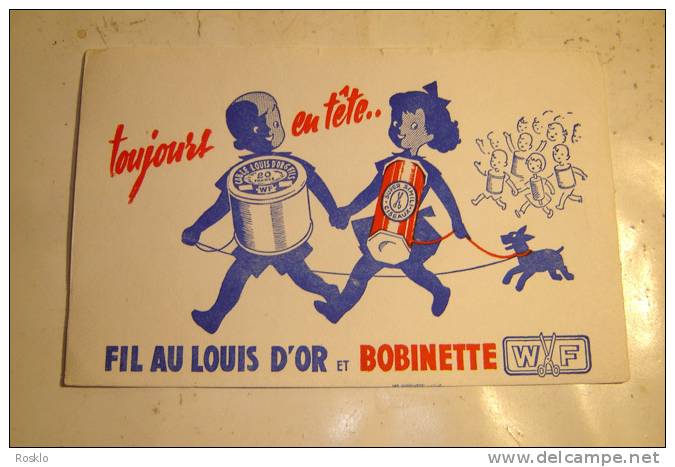 BUVARD / WF FIL AU LOUIS D OR ET BOBINETTE - Textile & Vestimentaire