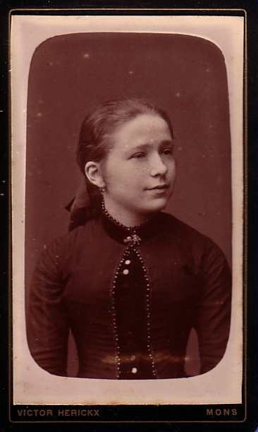 PHOTO CDV CARTE DE VISITE ** FEMME DAME ** LADY **   VICTOR HERICKX MONS - Non Classificati