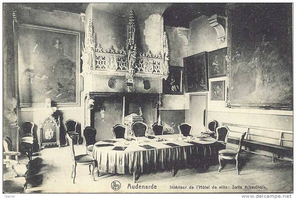 AUDENARDE - Intérieur De L' Hôtel De Ville : Salle Echevinale - Uitg. J. Van Den Bogaerde-Stocké - Oudenaarde