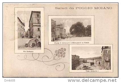 POGGIO MOIANO   ( RIETI )  SALUTI - VEDUTINE  - 1931 - Rieti