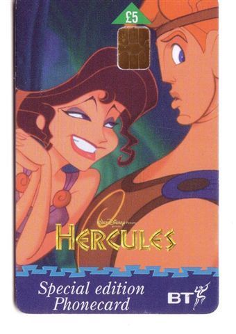 HERCULES - Walt Disney ( England Card ) Animated Film Movie - Disney