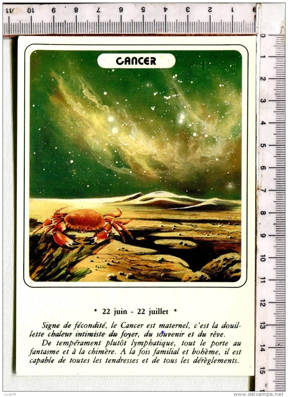 Signe Du ZODIAQUE  - Série Horoscope -    CANCER    22 Juin - 22 Juillet - Astrologie