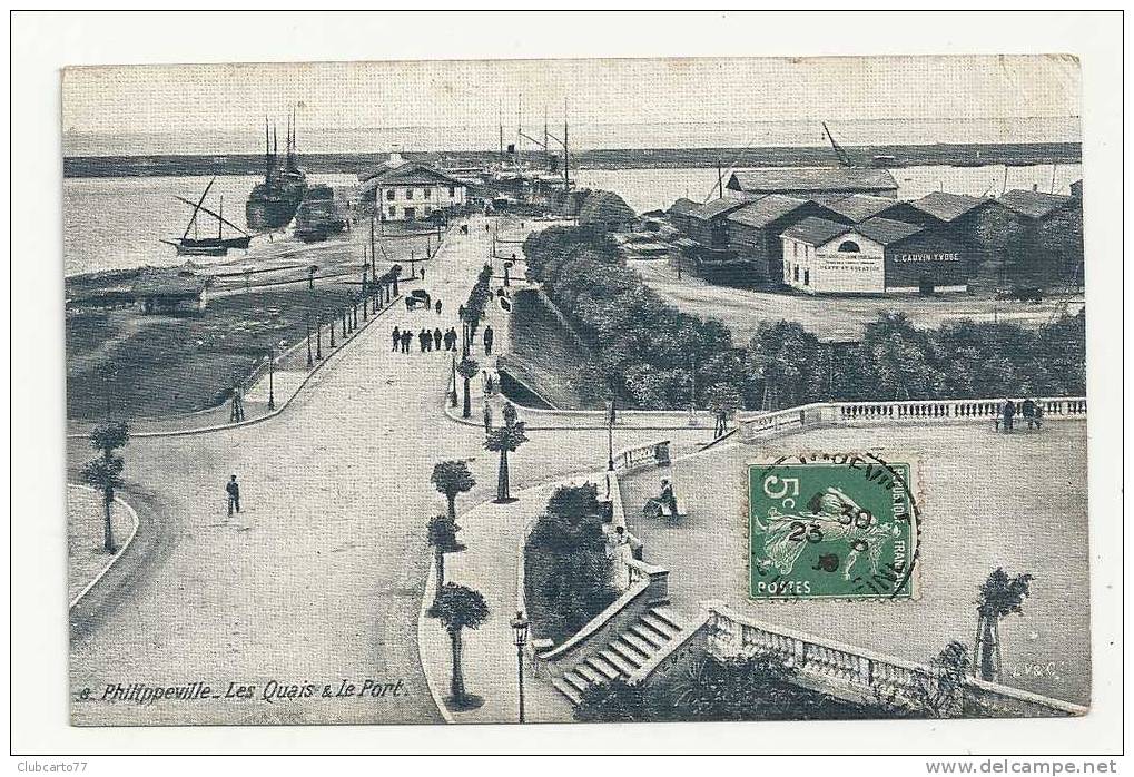 Skida (ou Philipeville) : Les Quais Et Le Port En 1909 (animée). - Skikda (Philippeville)