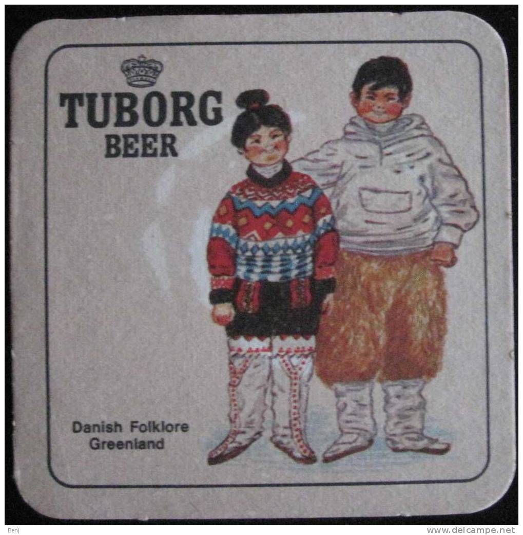 Sous-bock TUBORG BEER Danish Folklore Greenland (G) - Sous-bocks