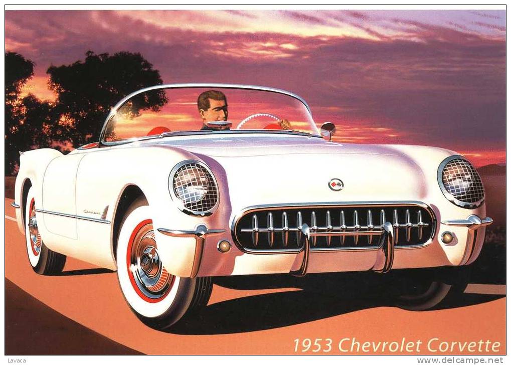 Carte Entier Postale Neuve U. S. A. - Chevrolet Corvette 1953 - Voitures