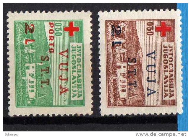 JUGOSLAVIA ITALIA TRIESTE B SLOVENIA CROCE ROSSA RED CROSS NEVER HINGED - GARANZIA - Ongebruikt