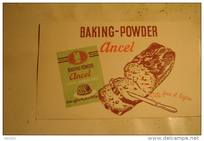 BUVARD / BLOTTER / ANCEL LEVURE / BAKING POWDER - Cake & Candy