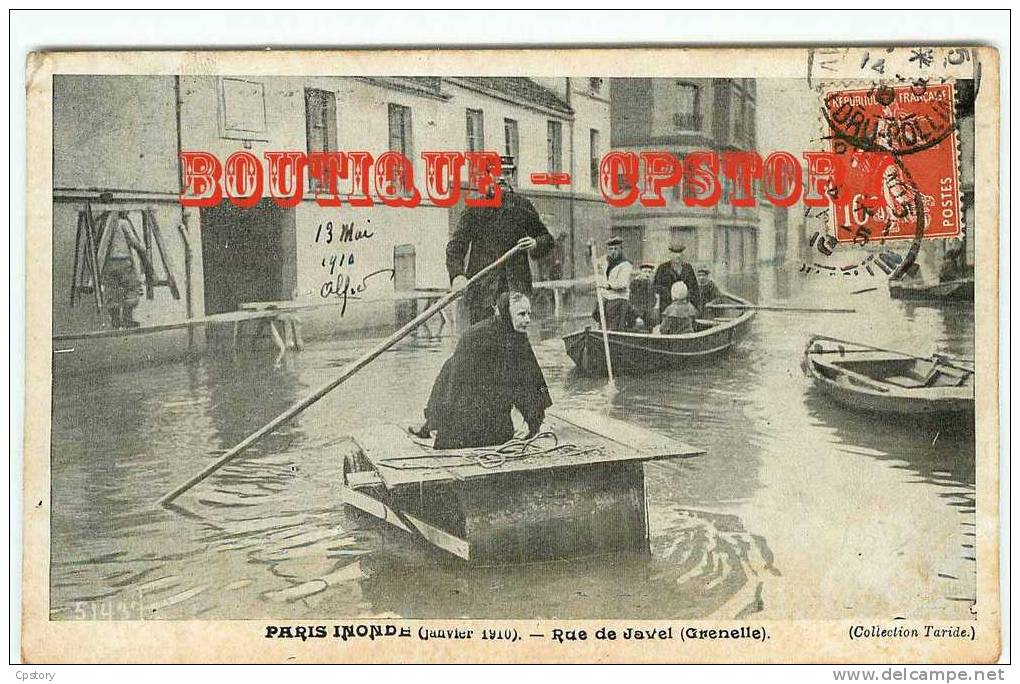 LOT De 10 CARTES  INONDATIONS De PARIS - Toutes Les Cartes Sont Visibles - Loten, Series, Verzamelingen