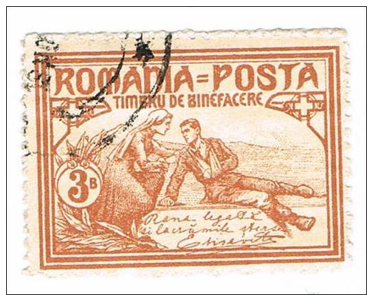 Nº 489 Rumania Binefacere 3b. Used - Otros & Sin Clasificación