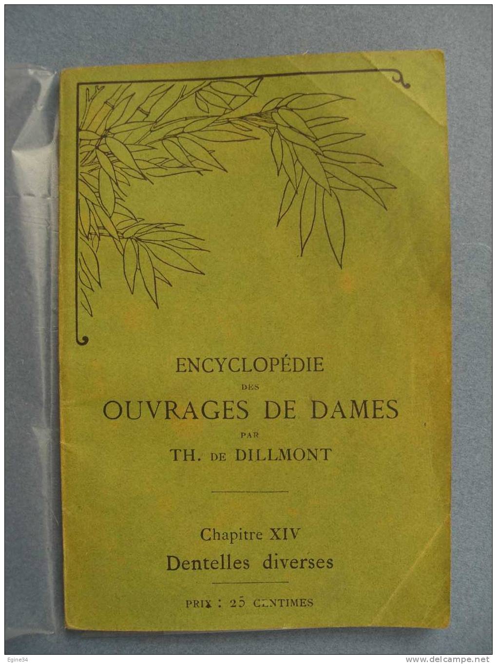 BRODERIES -  DILLMONT - Encyclopédie Des Ouvrages De Dames - Chapitre XIV -  DENTELLES DIVERSES - Petit Recueil - Mode