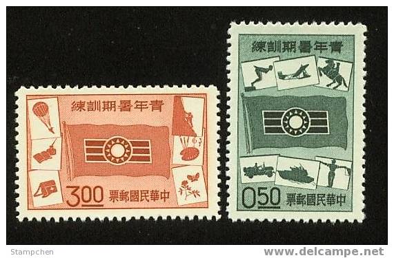 1960 Youth Activities Stamps Parachute Jeep Tank Climbing Medicine Nursing Butterfly Diving Sport - Zonder Classificatie