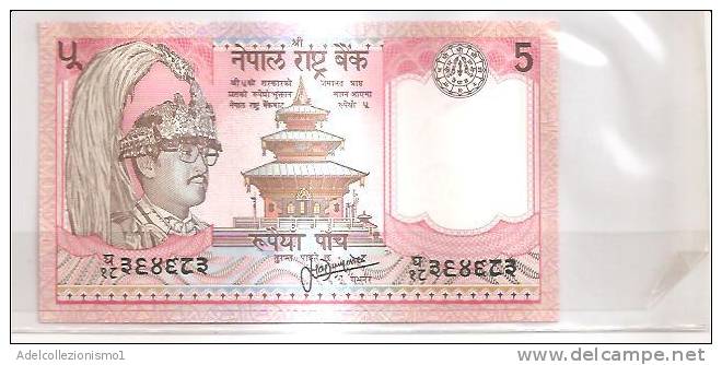 50695)banconota Nepalese Rupees Five - Nepal