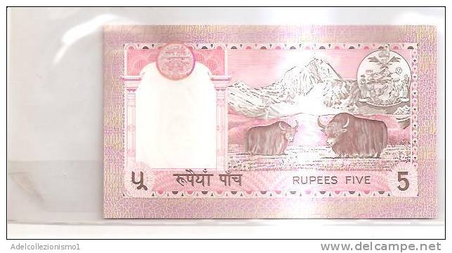 50695)banconota Nepalese Rupees Five - Nepal