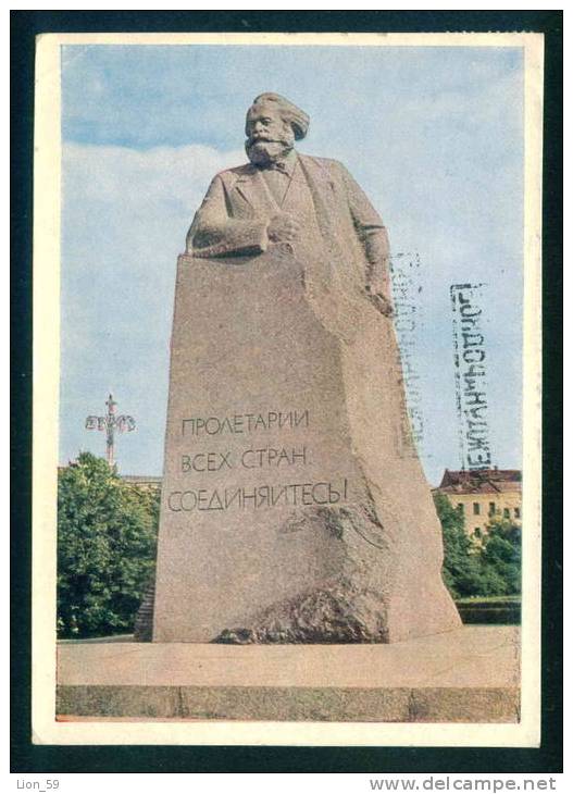 MOSCOW - MONUMENT TO KARL MARX By L. KERBEL Philosopher Communist Revolutionary - Russia Russie Russland Rusland 90144 - Partidos Politicos & Elecciones