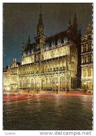 Bruxelles - Brussel - Grand'Place, Maison Du Roi - Grote Markt, Broodhuis - Bruxelles La Nuit