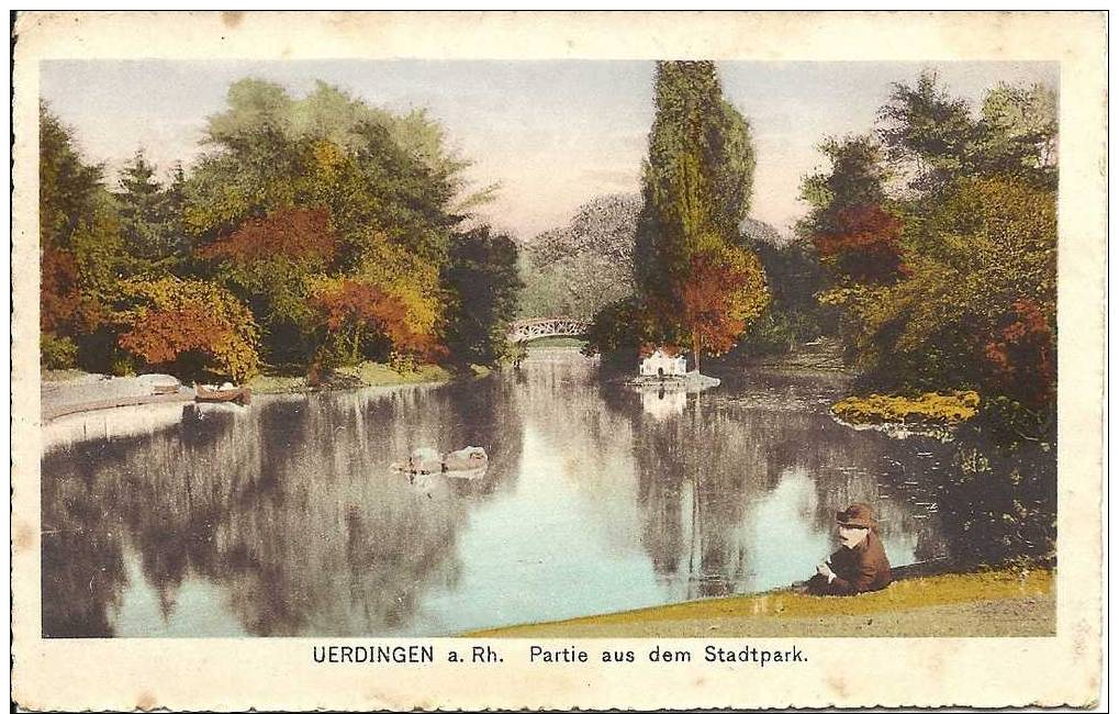 PLZ 47829 - UERDINGEN Am Rhein - Partie Aus Dem Stadtpark - Krefeld