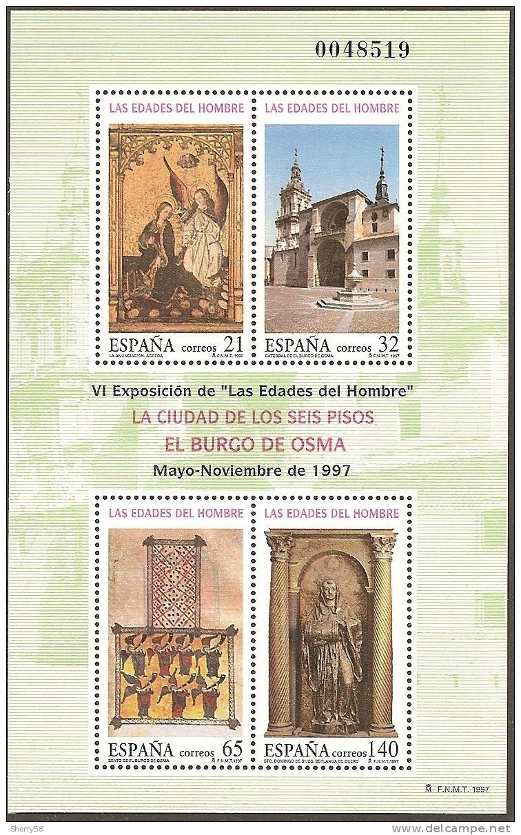 1997-PRUEBA Nº 63 - EDADES DEL HOMBRE.EL BURGO DE OSMA - Proofs & Reprints