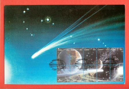 CISKEI 1986 Card With Haley´s Comet Stamps Nr. 87-96 - Africa