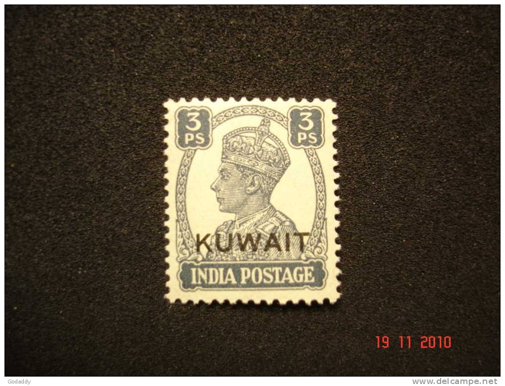 Kuwait 1945 K.George VII Opt India 3ps  MH  SG 52 - Kuwait