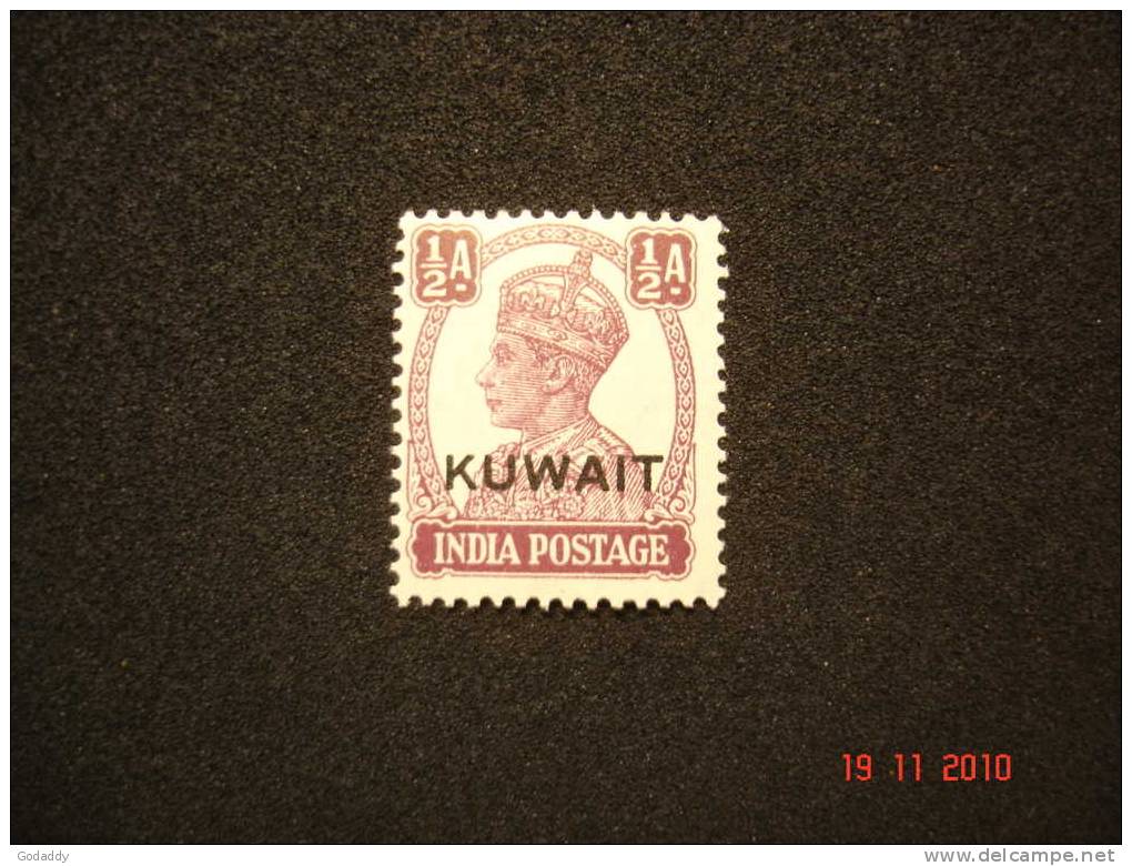 Kuwait 1945 K.George VII Opt India 1/2 A  MH  SG 53 - Koweït