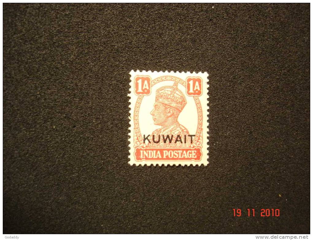 Kuwait 1945 K.George VII Opt India 1 A  MH  SG 55 - Koweït
