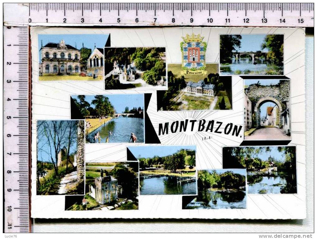 MONTBAZON - 11 Vues  Et Blason - Montbazon