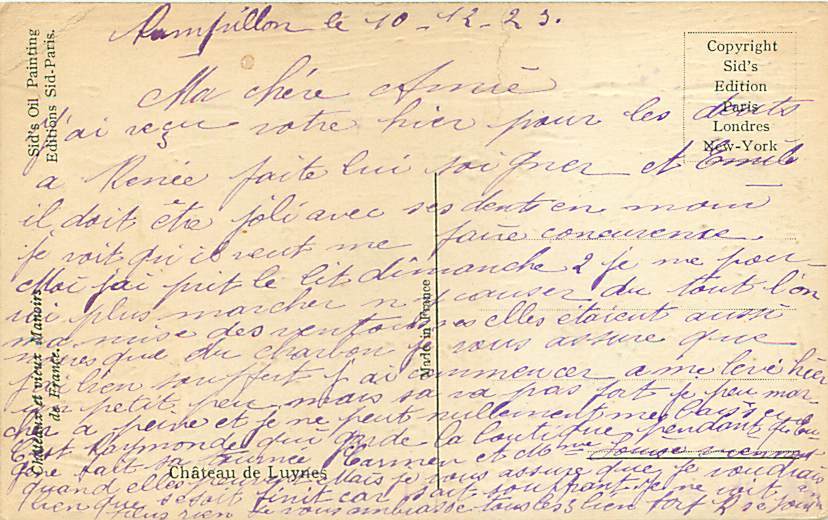 37 - Château De LUYNES - Ed. Sid.-Paris) - Luynes