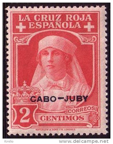 Cabo Juby 1926 Cruz Roja Ed 27* Nuevo - Cabo Juby