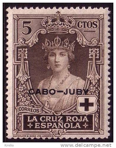 Cabo Juby 1926 Cruz Roja Ed 28* Nuevo - Cabo Juby