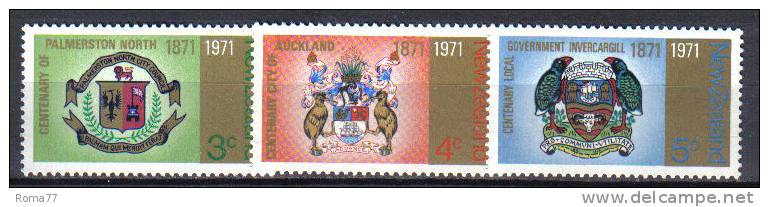 ZEL172 - NUOVA ZELANDA 1971 ,  Yvert Serie 534/536  *** - Unused Stamps