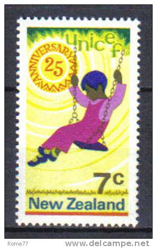 ZEL174 - NUOVA ZELANDA 1971 ,  Yvert Serie 538  ***  Unicef - Neufs